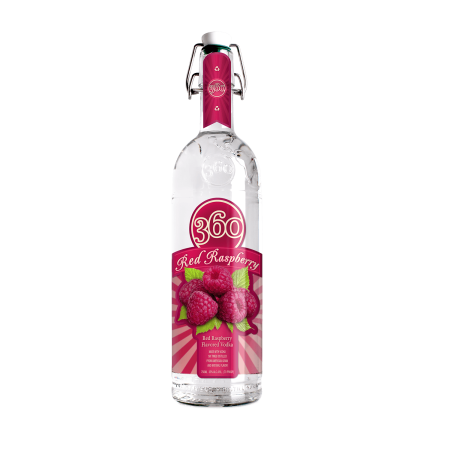 360 Red Raspberry Vodka 1 L