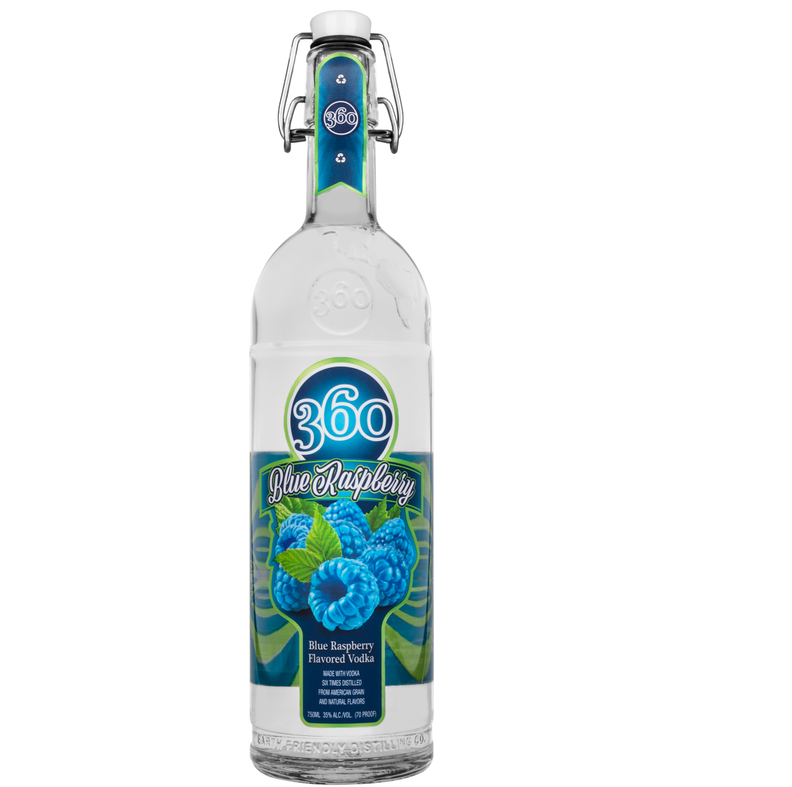 360 Blue Raspberry Vodka 1 L
