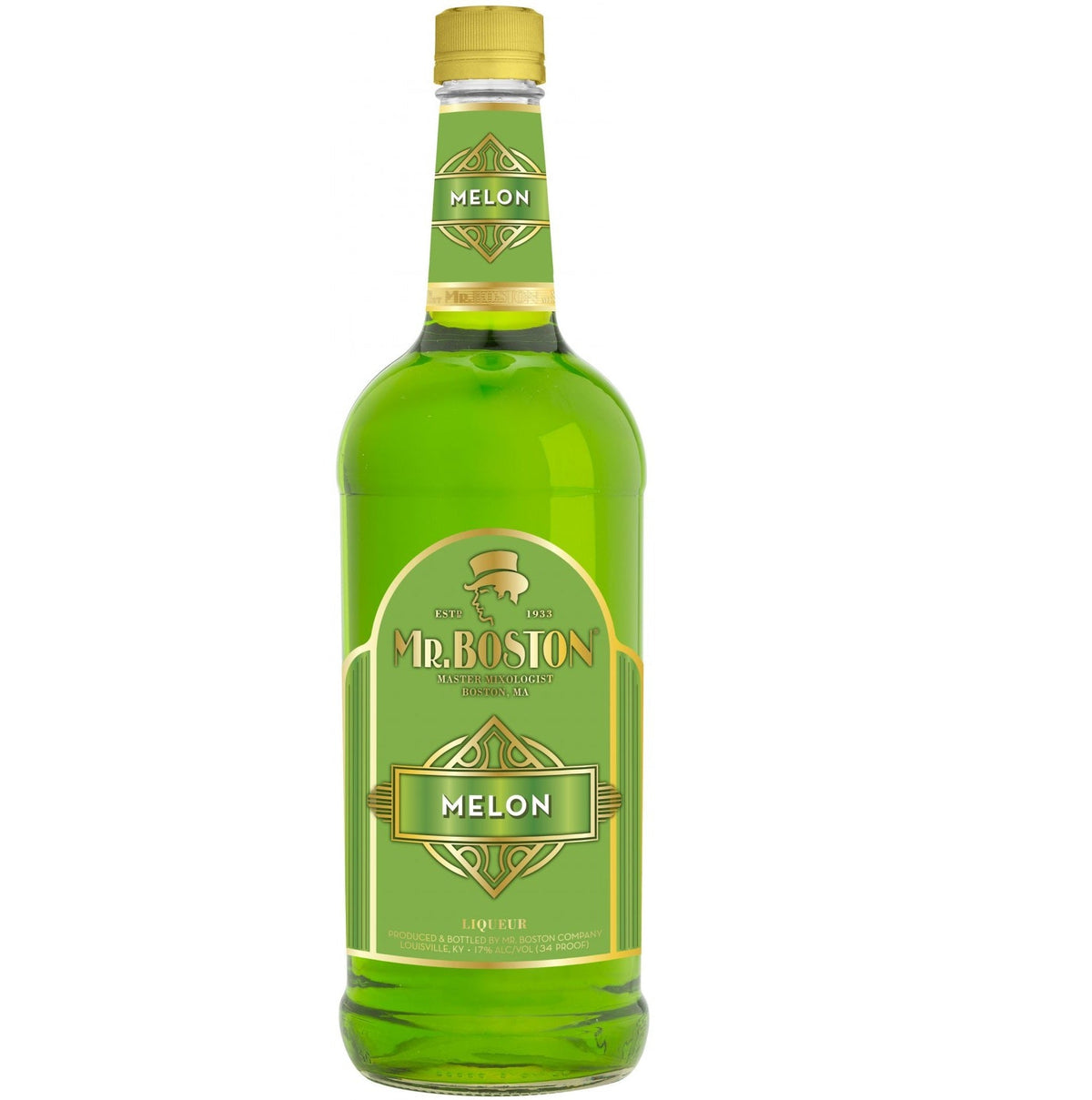 Mr Boston Melon Liqueur - 1Ltr