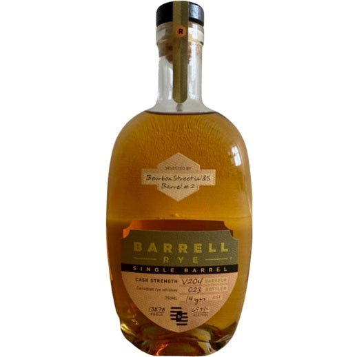 Barrell Canadian Rye Whisky Cask Strength Single Barrel 14 Yr 750ml