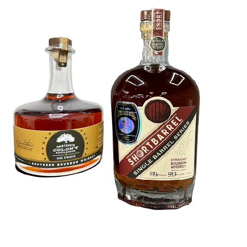 13th Colony Cast Strength & Shortbarrel Single Barrel Series 118.6 Proof 750ML Combo