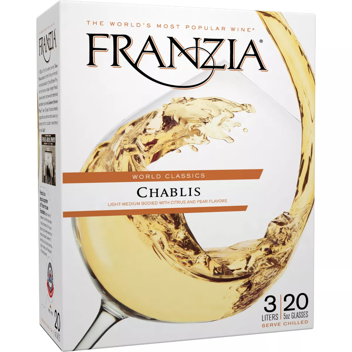 Franzia Chablis White Wine 3 L
