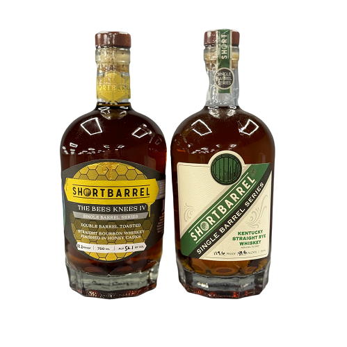 Short Barrel Bees Knees 4yrs Single Barrel & Short Barrel Rye Single Barrel 7 Yrs 750ML