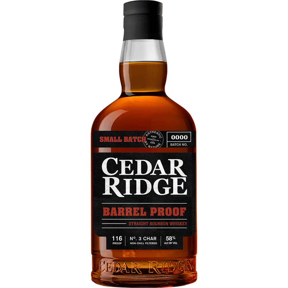 Cedar Ridge Barrel Proof Straight Bourbon Whiskey 750ml