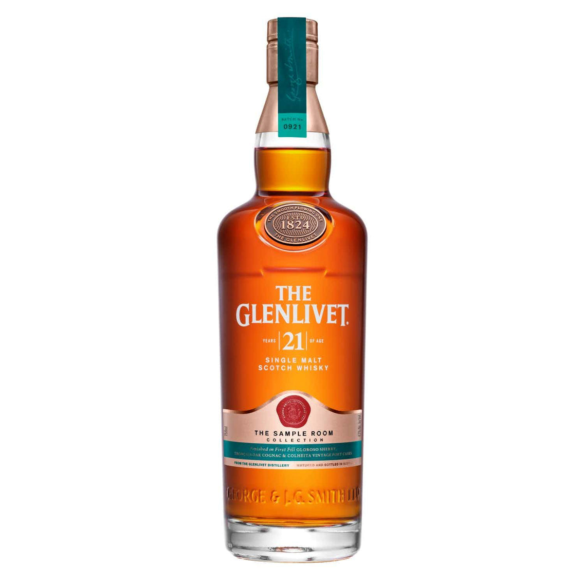 The Glenlivet Single Malt Scotch The Sample Room Collection 21 Yr 86 With Carto 750ml