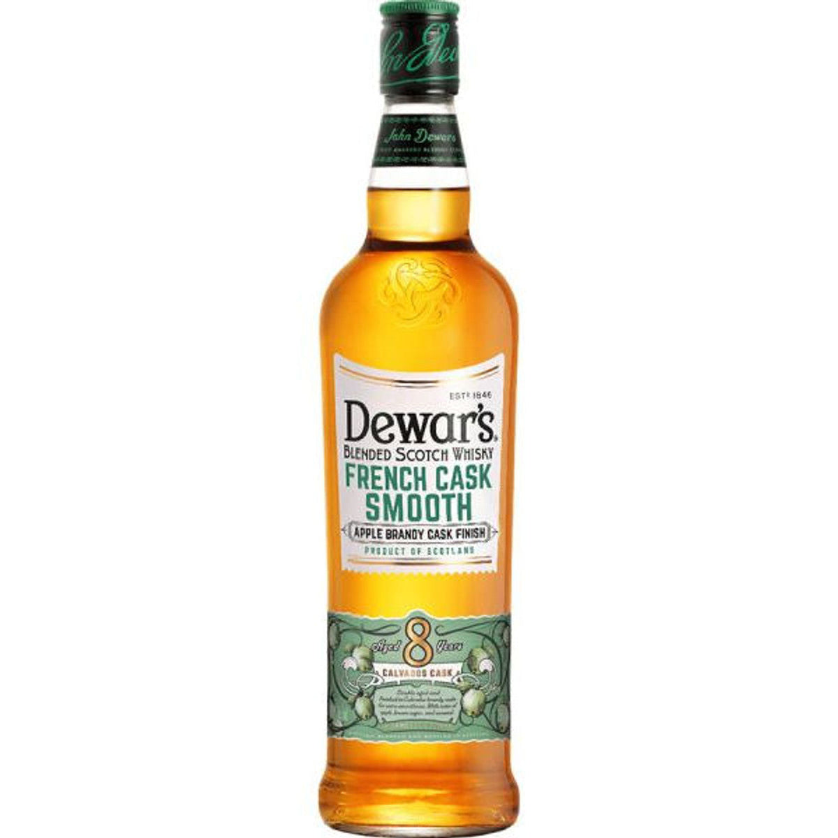 Dewar's Blended Scotch Whiskey French Cask Smooth Apple Brandy Cask Finish 8 Yr 80 750ml