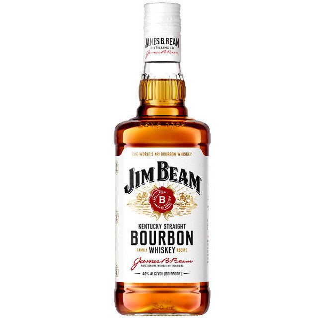 Jim Beam Straight Bourbon White Label 750ml